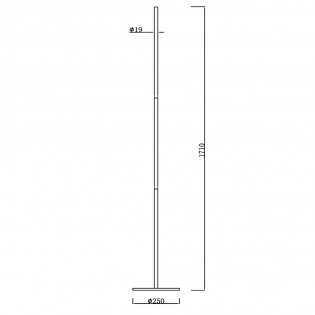 Lámpara de pie LED Finan 3-Dim (32W)