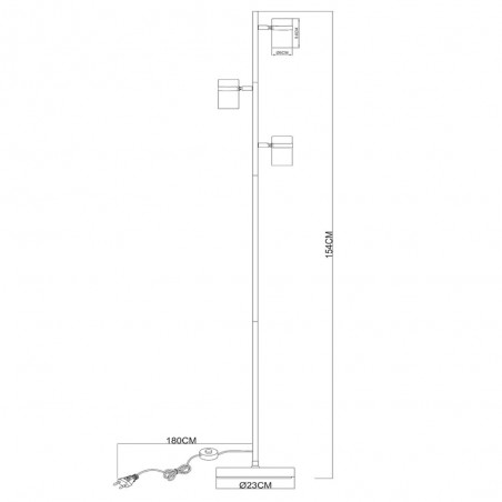 Floor lamp Upton (3 lights)