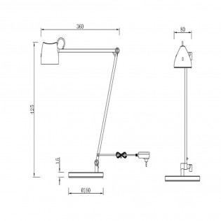 Table lamp LED Milne Dim (8W)