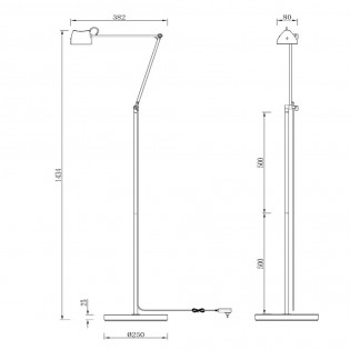 Floor lamp LED Milne Dim (8W)