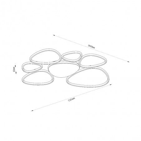 Flush light LED Samling CCT Dim (72W)
