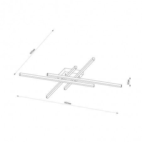 Plafón de techo LED Novak CCT Dim (42W)