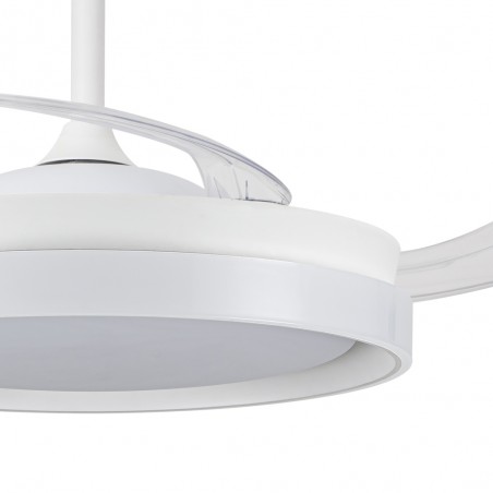 LED fan with retractable blades Nestera Eco White CCT Dim (45W)