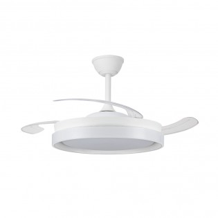 LED fan with retractable blades Nestera Eco White CCT Dim (45W)