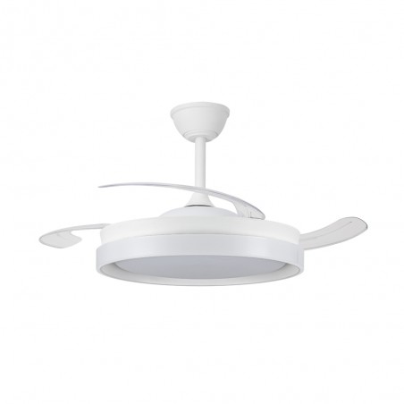 LED fan with retractable blades Nestera Eco White CCT Dim (45W)