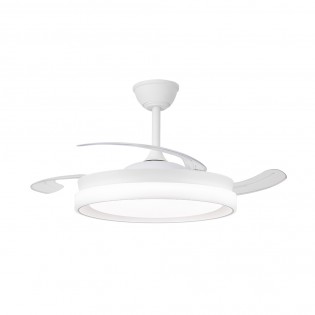 LED fan with retractable blades Nestera Eco White CCT Dim (45W)
