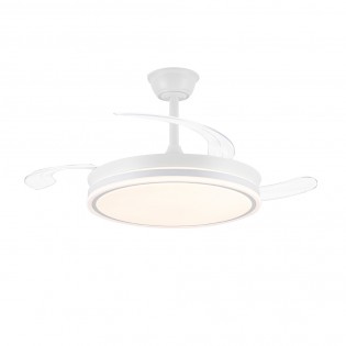 LED fan with retractable blades Miso Evo White CCT Dim (72W)