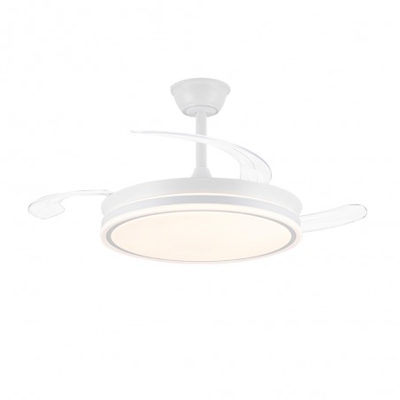 LED fan with retractable blades Miso Evo White CCT Dim (72W)