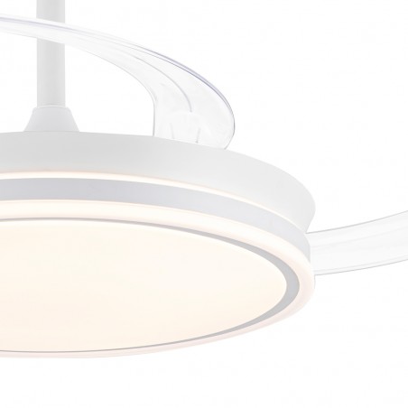 LED fan with retractable blades Miso Evo White CCT Dim (72W)