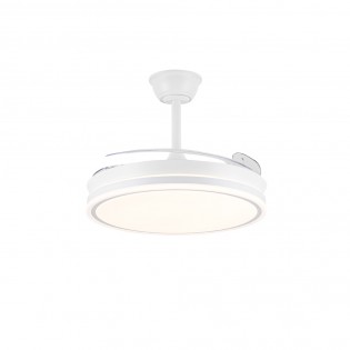 LED fan with retractable blades Miso Evo White CCT Dim (72W)