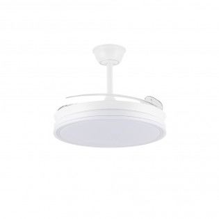 LED fan with retractable blades Miso Evo White CCT Dim (72W)