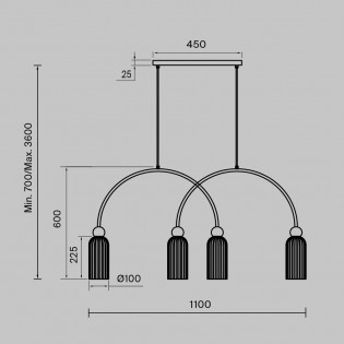 Pendant Lamp Antic (4 lights)