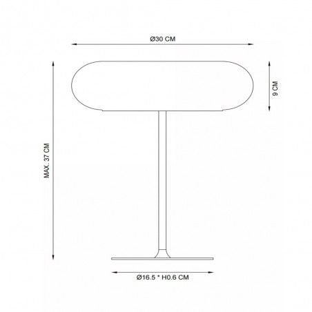 Lámpara de mesa Sentino
