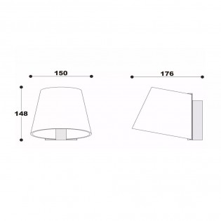 Aplique de pared para baños LED Korgis (10W)