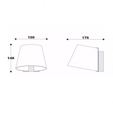 Bathroom wall lamp LED Korgis (10W)