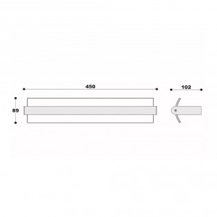 Bathroom wall lamp LED Wanda (15W)