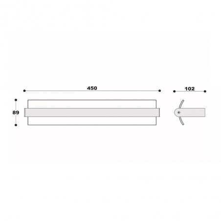 Bathroom wall lamp LED Wanda (15W)