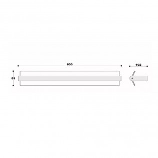 Aplique de pared para baños LED Wanda (19W)
