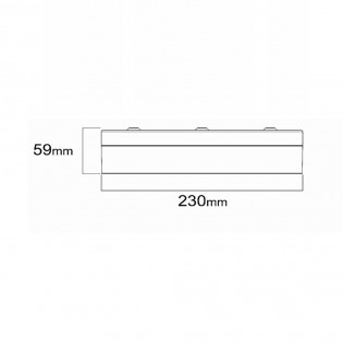 Bathroom flush light LED Plano CCT Dim (11W)