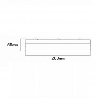 Bathroom flush light LED Plano CCT Dim (16W)