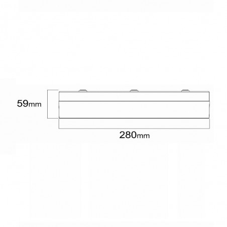 Bathroom flush light LED Plano CCT Dim (16W)