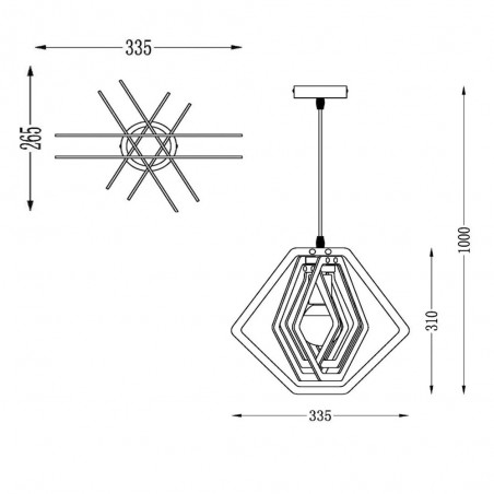 Children's pendant lamp Mauro
