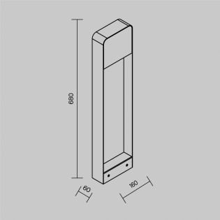 Outdoor LED Bollard Lamp Porte (7W)