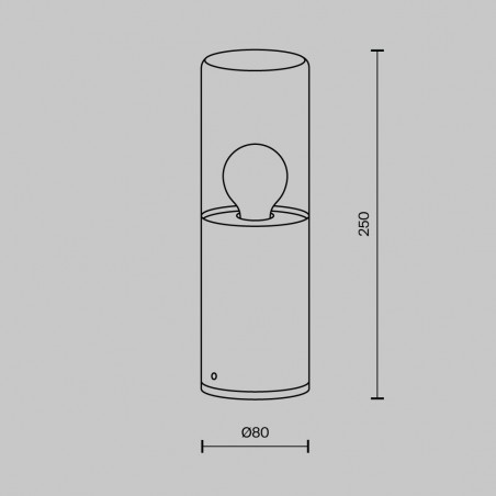 Outdoor Bollard Lamp Amas 25