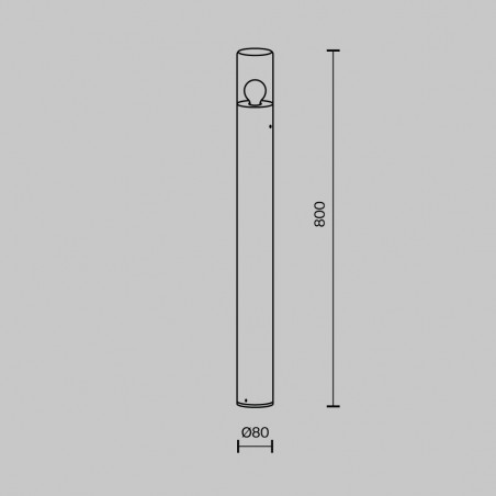 Outdoor Bollard Lamp Amas 80