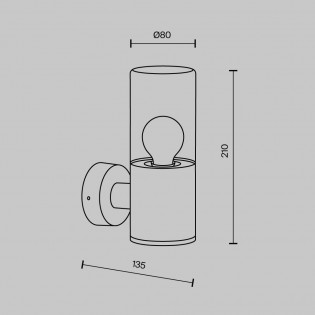 Aplique de pared de exterior Amas