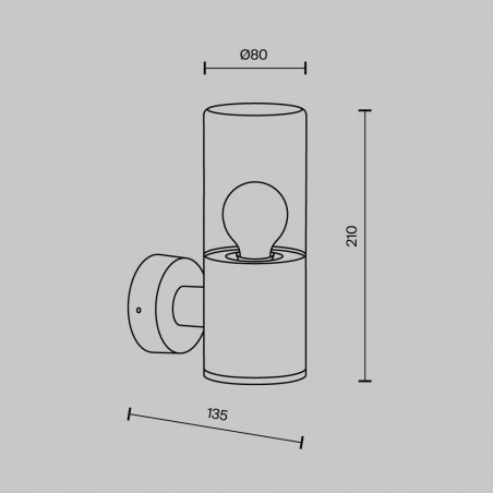 Aplique de pared de exterior Amas