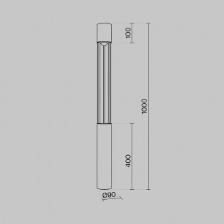 Outdoor LED Bollard Lamp Mill (12W)
