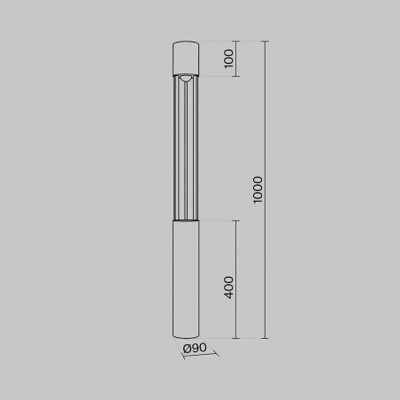 Outdoor LED Bollard Lamp Mill (12W)