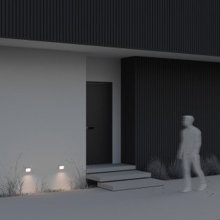 Outdoor LED Wall Lamp Mane Square (3W)