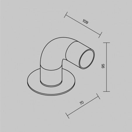 Outdoor LED Bollard Lamp Sleek (2W)