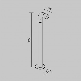 Outdoor LED Bollard Lamp Sleek (2W)