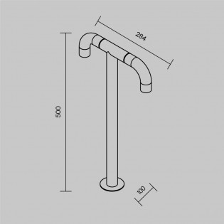 Outdoor LED Bollard Lamp Sleek (2x2W)