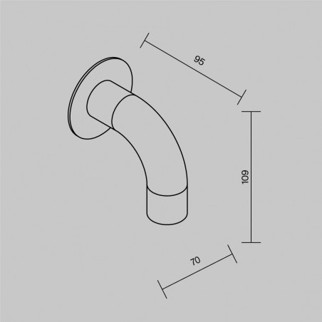 Aplique de pared de exterior Sleek (2W)