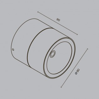 Foco de techo de exterior LED Spin (5W)
