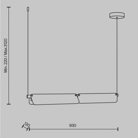 LED Pendant Lamp Flat (20W)