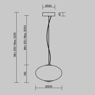 LED Pendant Lamp Bruma (12W)