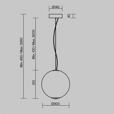 LED Pendant Lamp Bruma (15W)