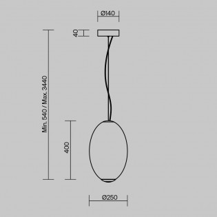 LED Pendant Lamp Bruma (19W)