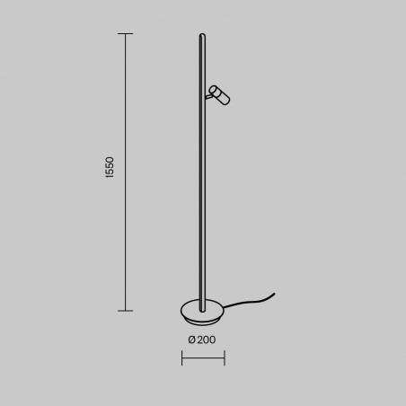 Lámpara de pie LED Thin (14W)