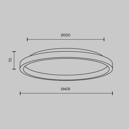 LED Ceiling Flush Light Orign (27W)