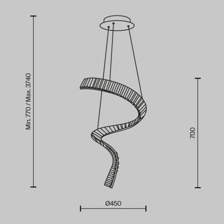 Lámpara de techo LED Krone (48W)