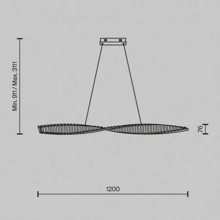 Lámpara de techo LED Krone (36W)