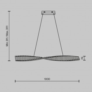 LED Pendant Lamp Krone (27W)