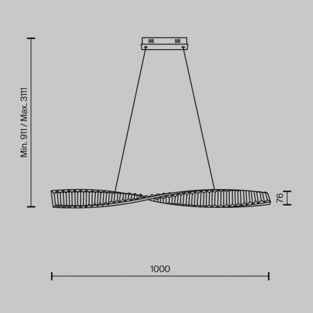 LED Pendant Lamp Krone (27W)