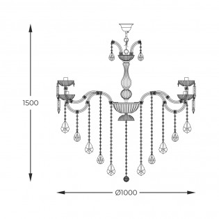 Pendant lamp Chateau (15 Lights)